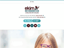 Tablet Screenshot of ekimorthodontics.com